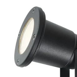 QAZQA Erdspießstrahler schwarz inkl. LED verstellbar IP65 mit Kabel und Stecker - Basic