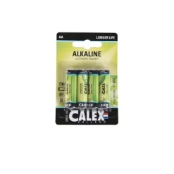 Calex 4er-Pack AA-Batterien - Penlite Alkaline Longlife