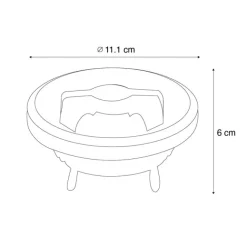 LUEDD 6er-Set dimmbare G53 LED-Lampen 111mm 12W 600 lm 2700K