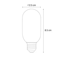 LUEDD 5er-Set E14 Dimmbare LED-Glühbirnen Gold T25 4W 300 lm 2200K