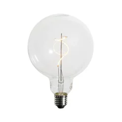 LUEDD 5er-Set E27 Dimmbare LED-Glühbirnen Spiralfilament G125 4W 270 lm 2200K