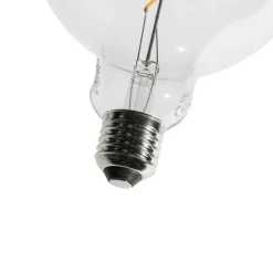 LUEDD 5er-Set E27 Dimmbare LED-Glühbirnen Spiralfilament G125 4W 270 lm 2200K