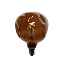 LUEDD 5er-Set E27 Dimmbare LED-Glühbirnen T125 Braun 4W 120 lm 1800K