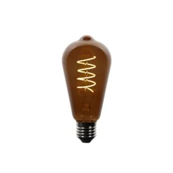 LUEDD 5er-Set E27 Dimmbare LED-Glühbirnen ST64 Braun 4W 100 lm 1800K