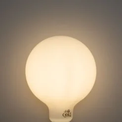 LUEDD 5er-Set E27 Dimmbare LED-Glühbirnen Opal G125 5W 450 lm 3000K