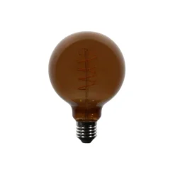 LUEDD 5er-Set E27 Dimmbare LED-Glühbirnen G95 Braun 4W 120 lm 1800K