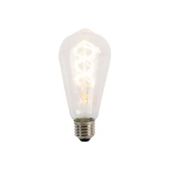 LUEDD 5er-Set E27 LED Spiral Filament Glühbirnen ST64 5W 400 lm 2200K