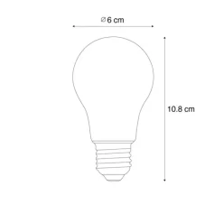LUEDD 5er-Set E27 LED-Glühbirnen A60 Lux Sensor 2,5W 250 lm 3000K