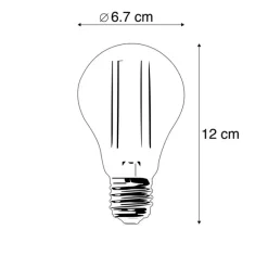 LUEDD 3er-Set E27 LED-Lampe A67 klar 8W 1055 lm 2700K