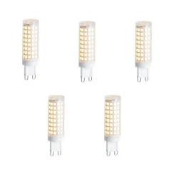 LUEDD 5er-Set G9 Dimmbare LED-Lampen 5,5W 500 lm 2700K