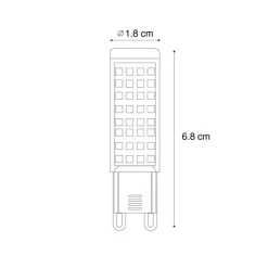 LUEDD 5er-Set G9 Dimmbare LED-Lampen 5,5W 500 lm 2700K