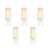 LUEDD 5er-Set G9 LED-Lampen Klar 3,5W 480 lm 2700K