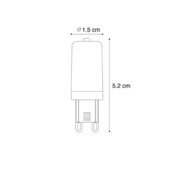 LUEDD 5er-Set G9 LED-Lampen Klar 3,5W 480 lm 2700K