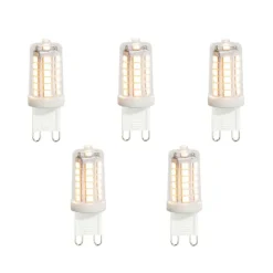 LUEDD 5er-Set G9 LED-Lampen klar 3,5W 480 lm 3000K