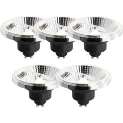 LUEDD 5er-Set GU10 Dimmbare LED-Lampe 111mm 10,5W 770lm 3000K
