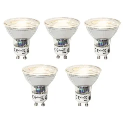 LUEDD 5er-Set GU10 Dimmbare LED-Lampen 7W 600 lm 3000K