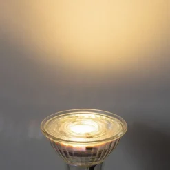 LUEDD 5er-Set GU10 50mm 3-Stufen-Dimmbare Kelvin LED-Lampen Klar 4,5W 380 lm 2000-2700K