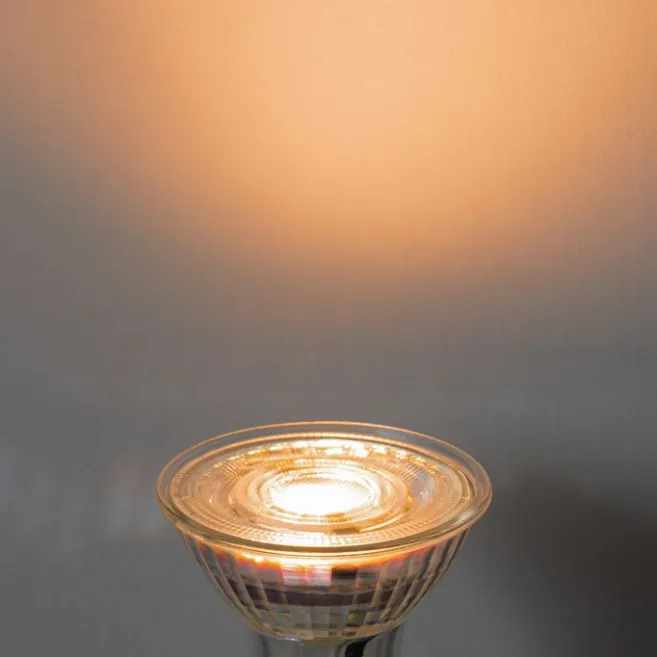 LUEDD 5er-Set GU10 50mm 3-Stufen-Dimmbare Kelvin LED-Lampen Klar 4,5W 380 lm 2000-2700K