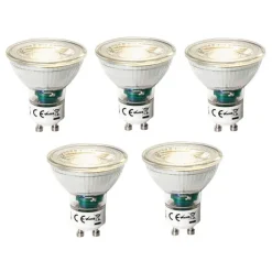 LUEDD 5er-Set GU10 3-Stufen-Dimmbare LED-Lampen 7W 600 lm 3000K