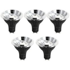 LUEDD 5er-Set GU10 3-Stufen-Dimmbare LED-Lampe 70mm 6,5W 600LM 3000K