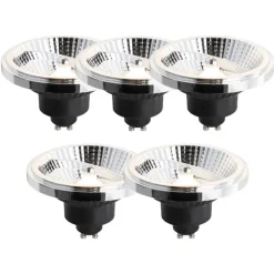 LUEDD 5er-Set GU10 3-Stufen-Dimmbare LED-Lampe 111mm 10,5W 770lm 2700K