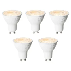 LUEDD 5er-Set GU10 3-Stufen-Dimmbare LED-Lampen 6W 430 lm 2000 - 6000K