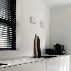 QAZQA 2er-Set moderne Wandleuchten weiß - Otan