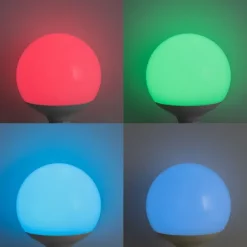 LUUMR 5er-Set Smart E27 LED-Glühbirnen G120 Matt RGBW 9W 806 lm 2700-6500K