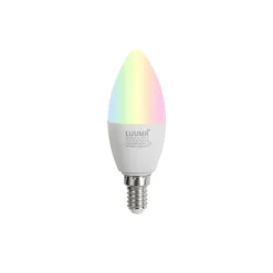 LUUMR 5er-Set Smart E14 LED-Lampen C37 Opal RGBW 4,9W 470 lm 2700-6500K