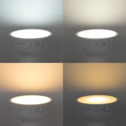 LUUMR 5er-Set Smart GU10 50mm Dimmbare LED-Lampen Opal RGBW 4,7W 400 lm 2700-6500K