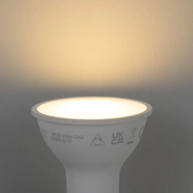 LUUMR 5er-Set Smart GU10 50mm Dimmbare LED-Lampen Opal 7W 630 lm 2700K