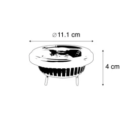 LUEDD G53 dimmbare AR111 LED Reflektorlampe 12W 600 lm 2700K