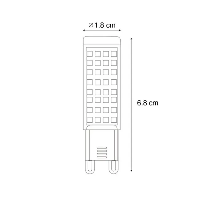 LUEDD G9 Dimmbare LED-Glühbirne 5,5 W 500 lm 2700 K