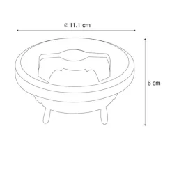 LUEDD G53 dimmbare LED-Lampe AR111 12W 600 lm 2700K