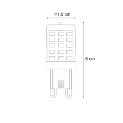 LUEDD G9 dimmbare LED-Lampe 1,2W 100LM 2200K