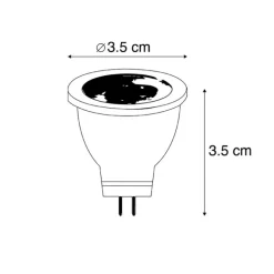LUEDD G4 LED-Lampe MR11 2,7W 210 lm 3000K 12V