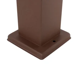 QAZQA Gartenleuchte Rostbraun 80 cm mit Steckdose IP44 - Malios