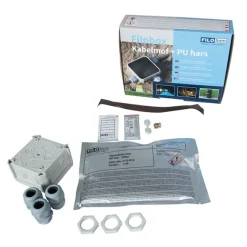 QAZQA Gartenleuchte Rostbraun 80 cm mit Steckdose IP44 - Malios