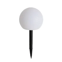 QAZQA Gartenleuchte weiß 20 cm inkl. LED IP44 Solar RGBW - Ludger