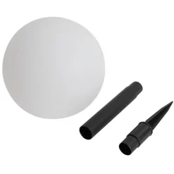 QAZQA Gartenleuchte weiß 20 cm inkl. LED IP44 Solar RGBW - Ludger