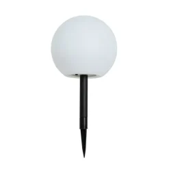 QAZQA Gartenleuchte weiß 25 cm inkl. LED IP44 Solar RGBW - Ludger