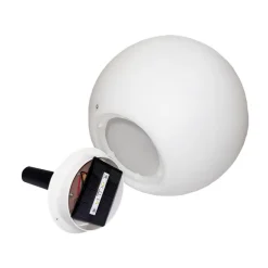 QAZQA Gartenleuchte weiß 25 cm inkl. LED IP44 Solar RGBW - Ludger