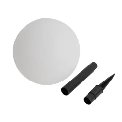 QAZQA Gartenleuchte weiß 25 cm inkl. LED IP44 Solar RGBW - Ludger