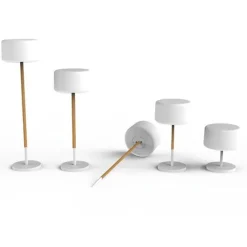 Newgarden Garten-Stehleuchte weiß inkl. dimmbarer solarbetriebener LED IP65 - Chloe Plant