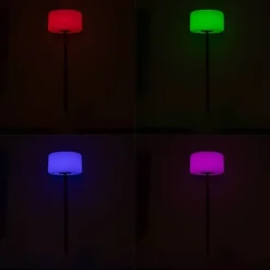 Newgarden Garten-Stehleuchte weiß inkl. dimmbarer solarbetriebener LED IP65 - Chloe Plant