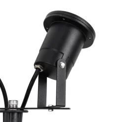 QAZQA Gartenstrahler schwarz inkl. Kabel und Stecker 2-flammig IP65 - Basic