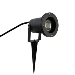 QAZQA Gartenstrahler schwarz inkl. Kabel und Stecker 200 cm IP65 - Basic