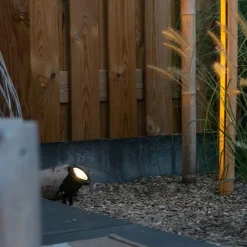 QAZQA Gartenstrahler schwarz inkl. Kabel und Stecker 200 cm IP65 - Basic