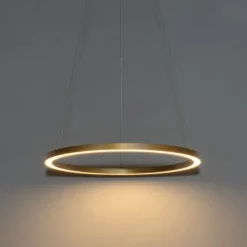 QAZQA Professional Goldene Pendelleuchte 60cm inkl. LED 3-stufig dimmbar - Girello