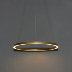 QAZQA Professional Goldene Pendelleuchte 60cm inkl. LED 3-stufig dimmbar - Girello